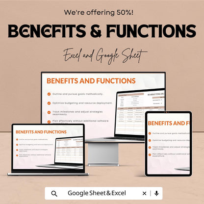 Travel Agency Marketing Budget Template | Travel Business Budget Planner | Marketing Expense Tracker | Editable Template
