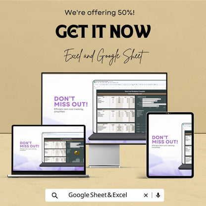 Item Cost Worksheet Template | Excel and Google Sheet | Track Project Costs, Profit Margins & Pricing