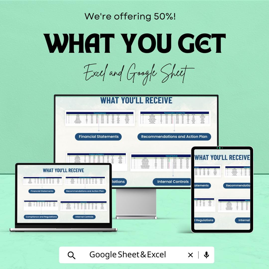 Account Audit Checklist Template | Excel & Sheets