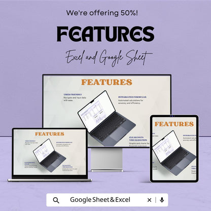 E-Commerce Sales Tracking Template | Sales Tracker Spreadsheet | Monthly and Annual Revenue Tracker | Business Finance Template