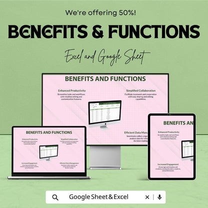 Blank Worksheet Template | Activity Tracker Spreadsheet | Task & Time Tracking Sheet |Google Sheets | Editable Productivity Planner