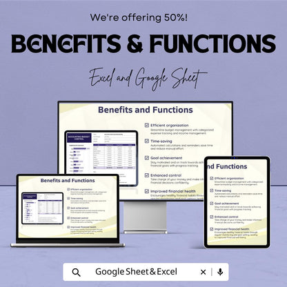 Accounting Budget Control Sheet – Excel and Google Sheet Template for Budgeting, Financial Management & Expense Tracking