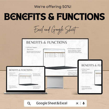 Help Desk Call Log Template Excel | IT Support Log Sheet | Customer Service Tracker | Call Tracking Spreadsheet | Google Sheets Log