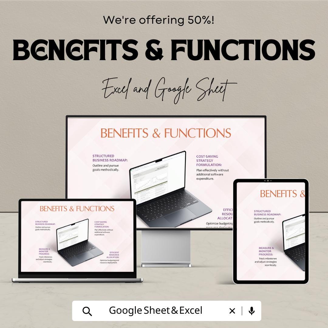 Forecast Project Template, Project Forecast Spreadsheet, Financial Projection Template,  Business Forecast Planner, Revenue Planning Tool