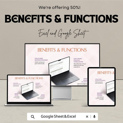 Forecast Project Template, Project Forecast Spreadsheet, Financial Projection Template,  Business Forecast Planner, Revenue Planning Tool