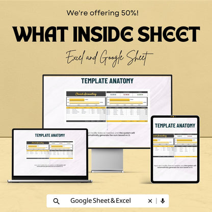 Church Accounting Template | Excel and Google Sheets | Church Finance Tracker | Donation & Expense Log | Ministry Budget Spreadsheet