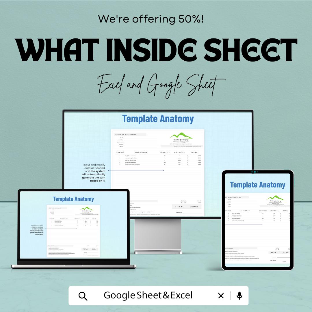 Estimate Sheet Template for Excel & Google Sheets | Cost Estimation and Budgeting Tool