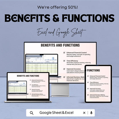Expense Allocation and Management Sheet | Budget Tracker | Excel & Google Sheet | Financial Planning Template