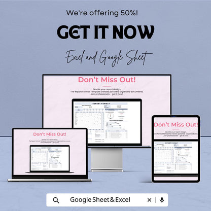 Report Format Template | Weekly Expense Report | Business Report Sheet | Editable Tracking Template | Work Report Spreadsheet