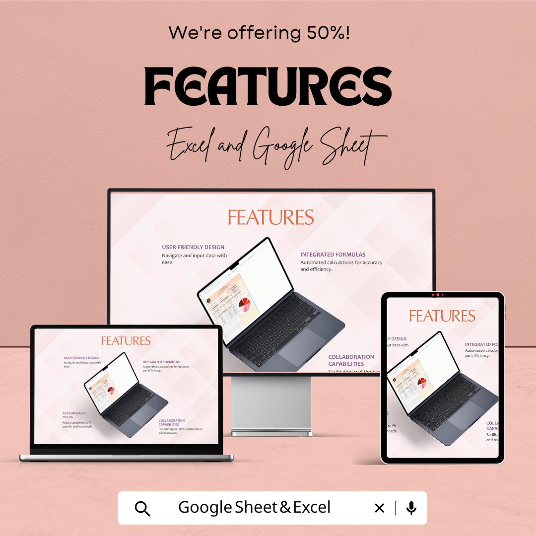 50 30 20 Budget Template | Monthly Budget Spreadsheet | Personal Finance Planner | Excel & Google Sheets