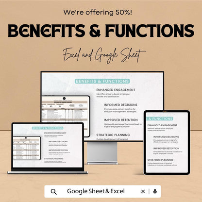 Operations Staff Engagement Scorecard Template, Employee Engagement Tracker, HR Performance Scorecard, Team Satisfaction Metrics