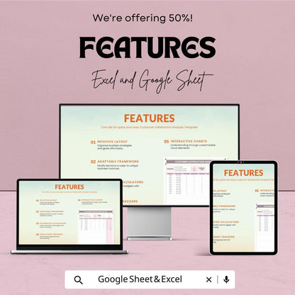 Customer Satisfaction Analysis Sheet - Excel & Google Sheet Template for Tracking Customer Feedback