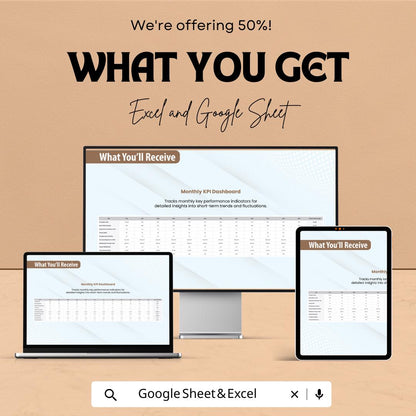 Property Management KPI Dashboard | Excel & Google Sheets | Real Estate Tracker | Rental Income Report | Occupancy Rate Analyzer
