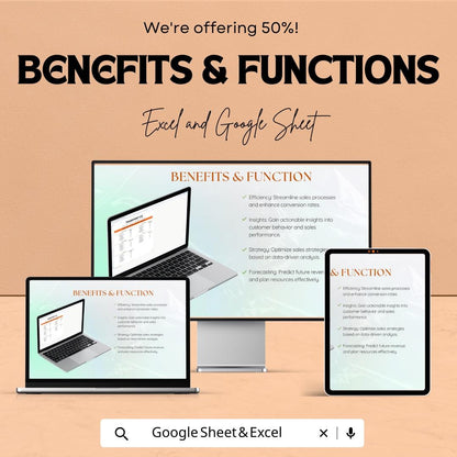 Sales Funnel Analysis Template | Transport and Logistics Lead Tracker | Google Sheet & Excel Funnel KPI Dashboard | B2B Sales Report