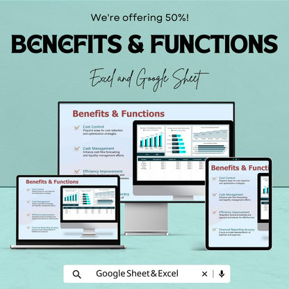 Finance Accounts Payable Turnover Analysis Template | AP Turnover Ratio Dashboard | Accounts Payable Analysis | Excel & Google Sheets