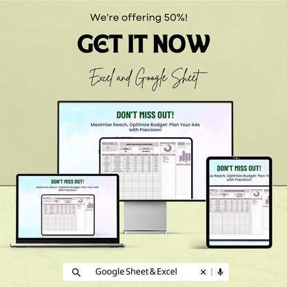 Advertising Gantt Chart Template | Campaign Timeline & Media Planning Tracker | Google Sheets and Excel