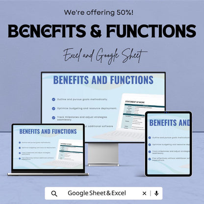 Marketing Statement of Work Template | Marketing SOW Template | Scope of Work Template | Project Planning Template