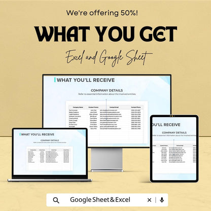 IP Rights Management Template, Intellectual Property Contract Tracker, Legal Contract Organizer