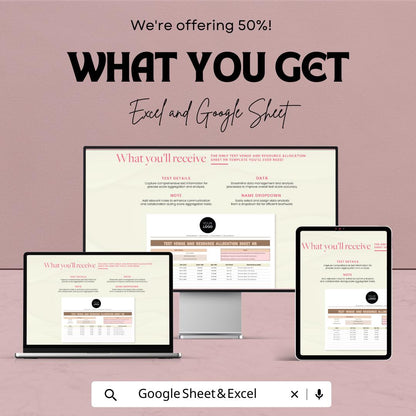 Test Venue and Resource Allocation Sheet | HR Template | Excel & Google Sheets | Exam Planning Tool | Workforce Scheduling Sheet