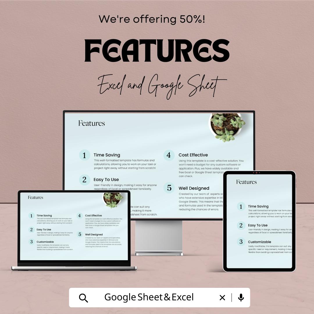 Performance Metrics HR Sheet | Excel and Google Sheet | KPI Tracker | Dashboard Template | Employee Ad ROI Analysis