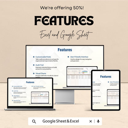 Finance Internal Control Effectiveness Tracker Sheet | Excel & Google Sheets Template | Track Control Effectiveness | Internal Audit Tool |