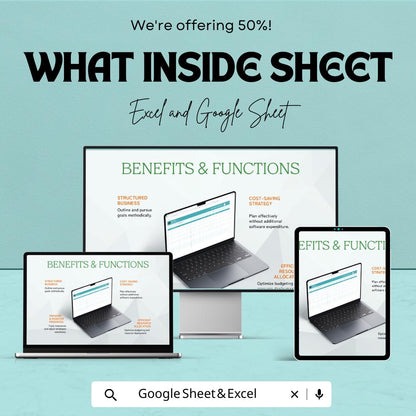 Inventory Database Template | Excel & Google Sheets | Inventory Tracker | Stock Management Spreadsheet | Business Inventory Log