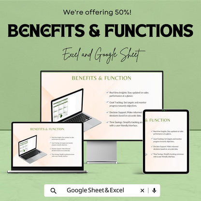 Weekly Sales Tracking Template | Sales Tracker Excel & Google Sheets | Weekly Revenue Tracker | Small Business Sales Log Template