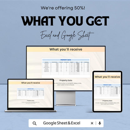 Multifamily Property Analyzer Template | Excel & Google Sheets | Real Estate Investment Calculator | Rental Property Analysis