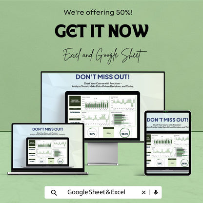 Financial Trend Analysis Dashboard Template | Business KPI Dashboard, Revenue & Expense Trends, Finance Analytics Sheet