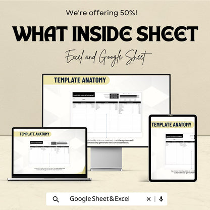Project Profit and Loss Sheet - Excel & Google Sheets Template for Budget Tracking, Expense Management, and Profit Calculation