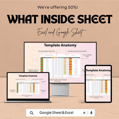 Sample RACI Chart Template | Editable RACI Matrix Example | Roles & Responsibilities Tracker | Project Management Tool