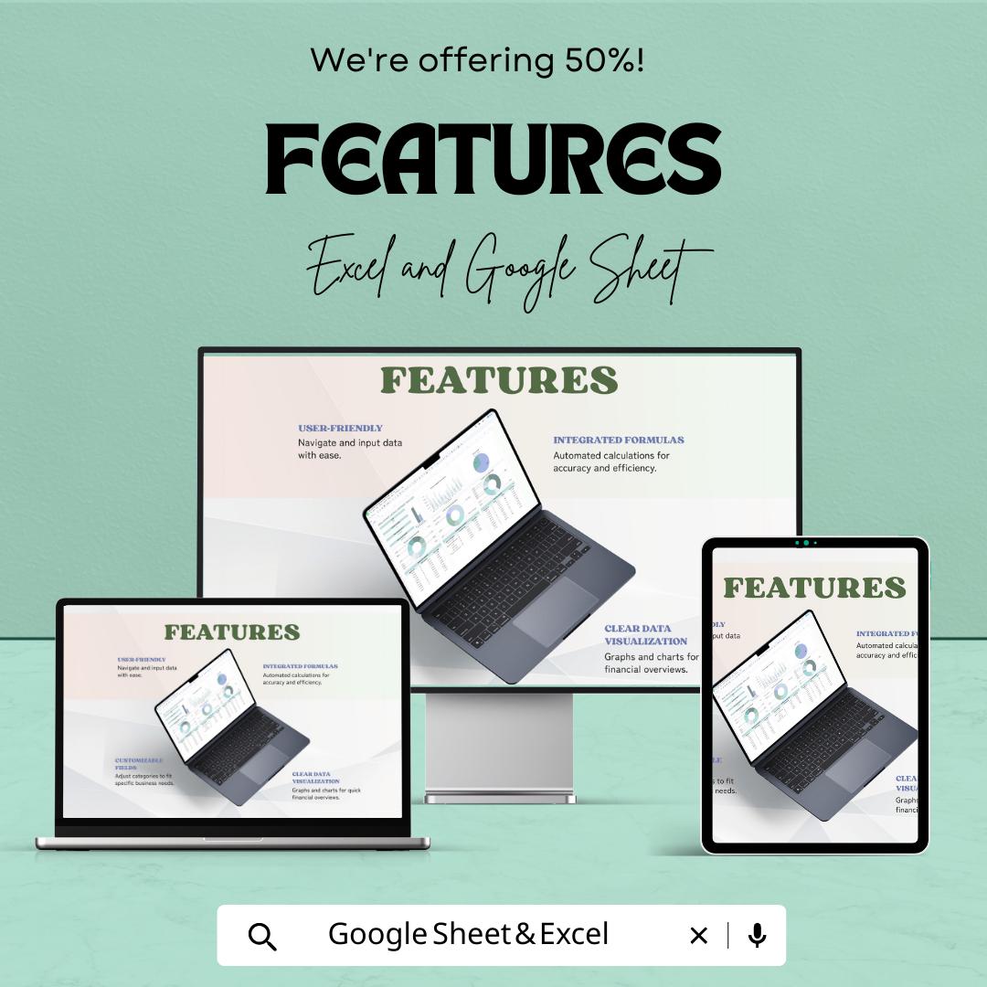 Real Estate Listing Expense Tracker Template, Property Expense Spreadsheet, Realtor Budget Tracker, Excel & Google Sheets