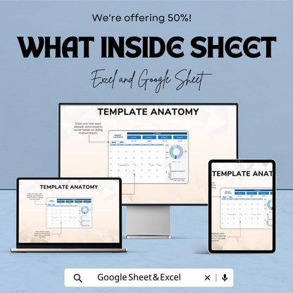 Budget Calendar Template | Monthly Budget Calendar Spreadsheet | Expense Planner Excel & Google Sheets | Bill Payment Calendar |