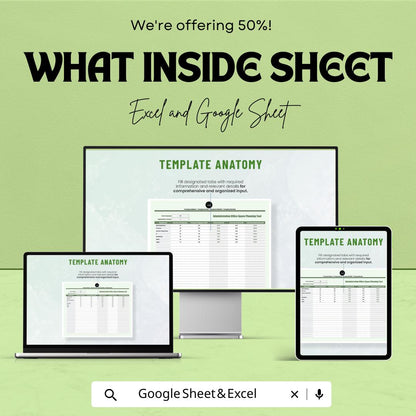 Administration Office Space Planning Tool Template | Office Space Planner for Excel & Google Sheets | Workspace Planning Spreadsheet