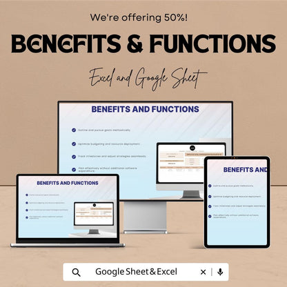 Employee Total Compensation Calculator HR Template | Excel & Google Sheet | Calculate Employee Salary, Benefits, and Bonuses