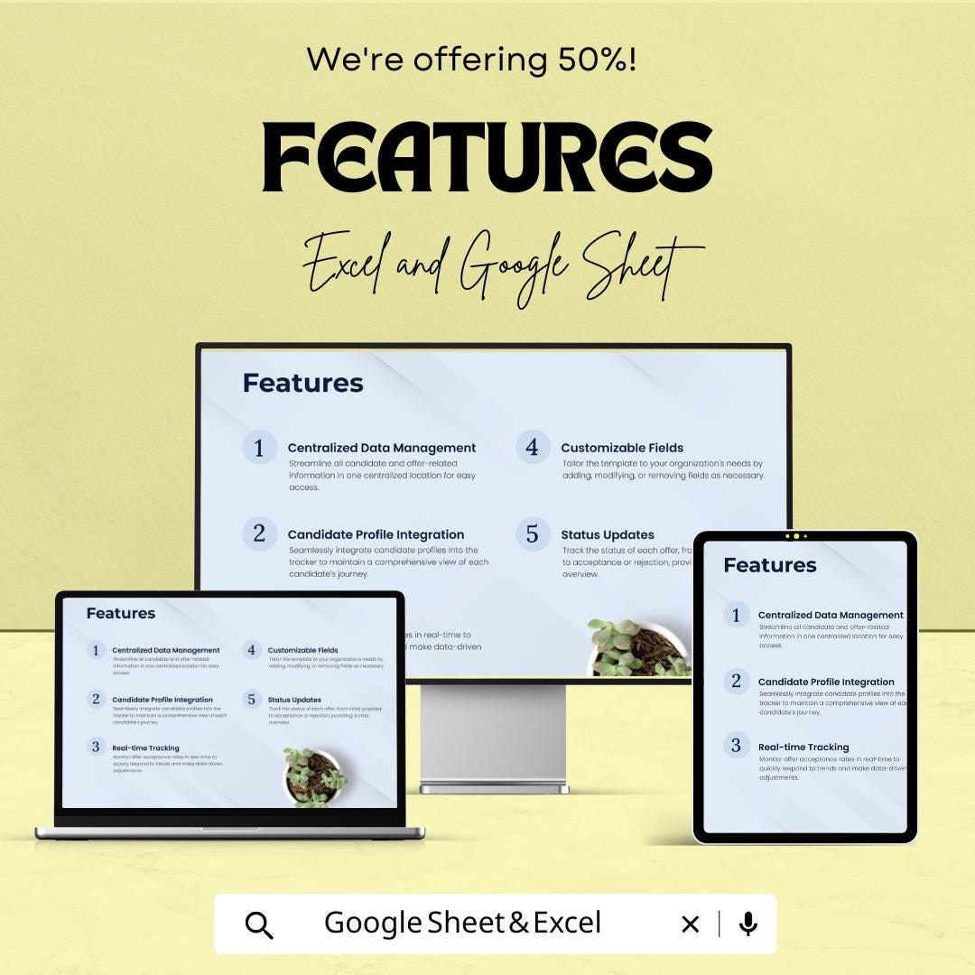 Candidate Availability Compilation HR Sheet | Recruitment Tracker | Excel & Google Sheets Template for Efficient Hiring