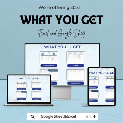 Group Assignment Template | Student Project Tracker | Task Planner Spreadsheet | Gantt Chart & Budget Tracker | Team Project Dashboard