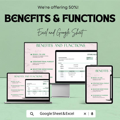Store Receipt Template | Editable Sales Invoice | Printable Business Receipt | Cash Register Template | Transaction Tracker