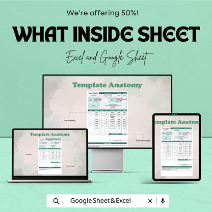 Software Purchase Order Form Sheet for Excel & Google Sheets | Efficient Order Management Template | Track Software Purchases with Ease