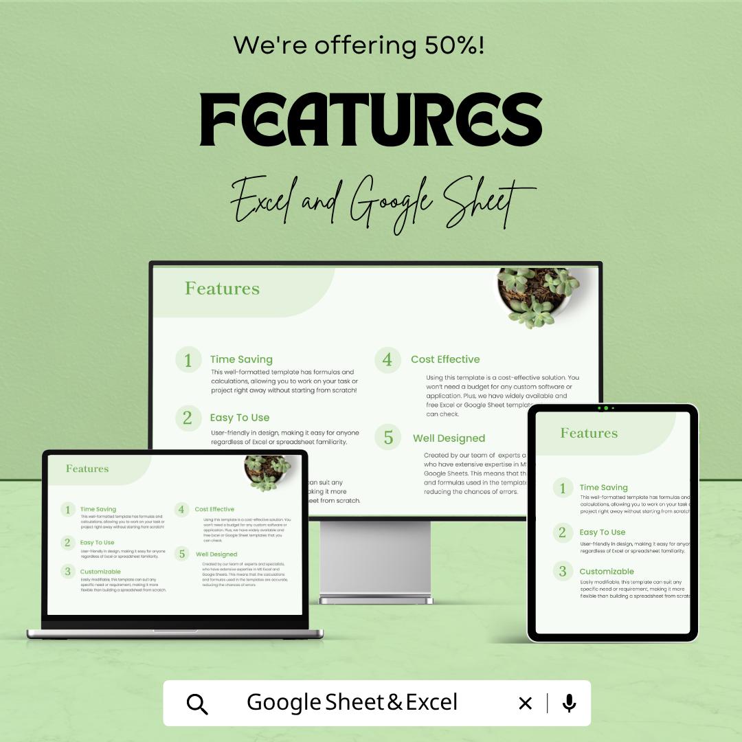 IT Budget Planning Template | IT Budget Spreadsheet | Annual IT Expense Tracker | Excel & Google Sheets | Business Budget Planner
