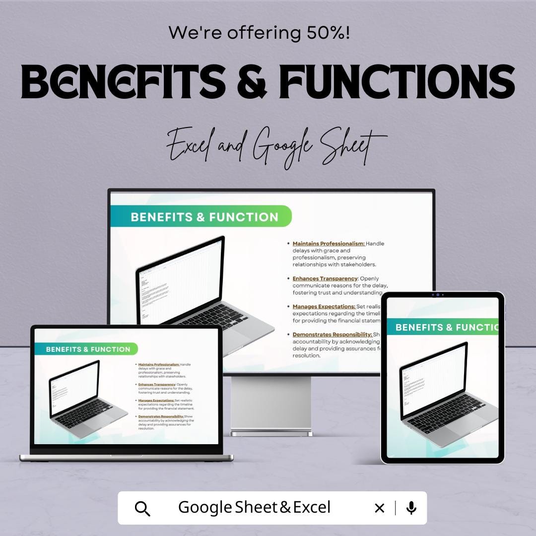 Request Delay in Providing Financial Statement Template | Editable Letter Format | Excel & Google Sheet Business Document
