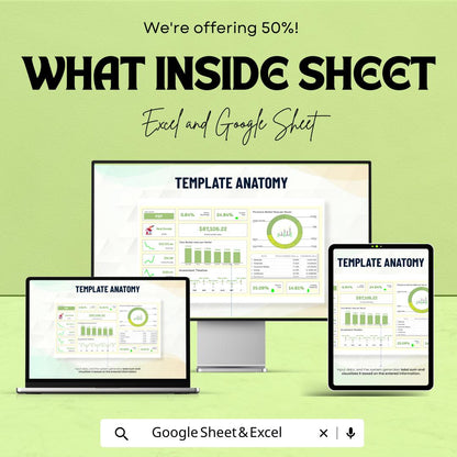 Financial Investment Portfolio Dashboard | Google Sheets Template for Investment Tracking | Portfolio Management & Performance Analysis