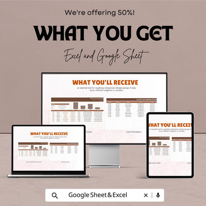 Sales Trade Show Lead Tracker Template | Excel & Google Sheets Lead Management Dashboard | Event Sales CRM Tracker