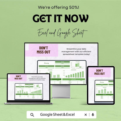 Monthly Budget Spreadsheet Template | Income and Expense Tracker | Google Sheets and Excel Template | Finance Tracker | Budget Planner Sheet