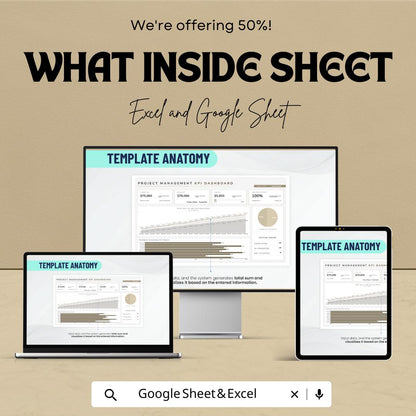 Project Management KPI Dashboard Template | Performance Dashboard | Project Metrics and KPI Reporting Template