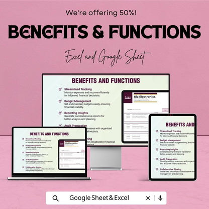 Simple Ledger Template | Basic Accounting Ledger | Debit & Credit Tracker | Small Business Finance Spreadsheet