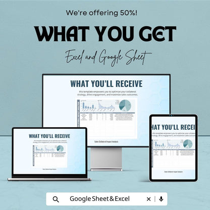 Sales Collateral Impact Analysis Template | Marketing Collateral ROI Dashboard | Engagement and Conversion Metrics Sheet