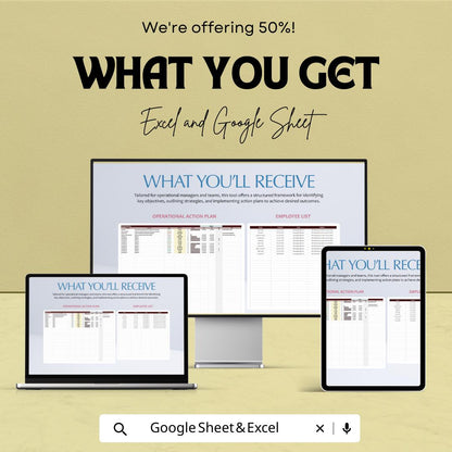 Operational Action Plan Template, Business Action Tracker, Project Action Plan Sheet, Operations Planning Tool