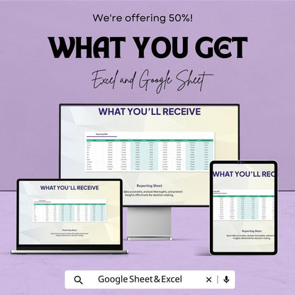 Finance Budgetary Control Reporting Sheet | Google Sheets and Excel Template | Budget Tracking & Financial Reporting