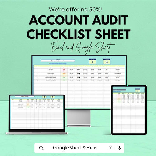 Account Audit Checklist Template | Excel & Sheets